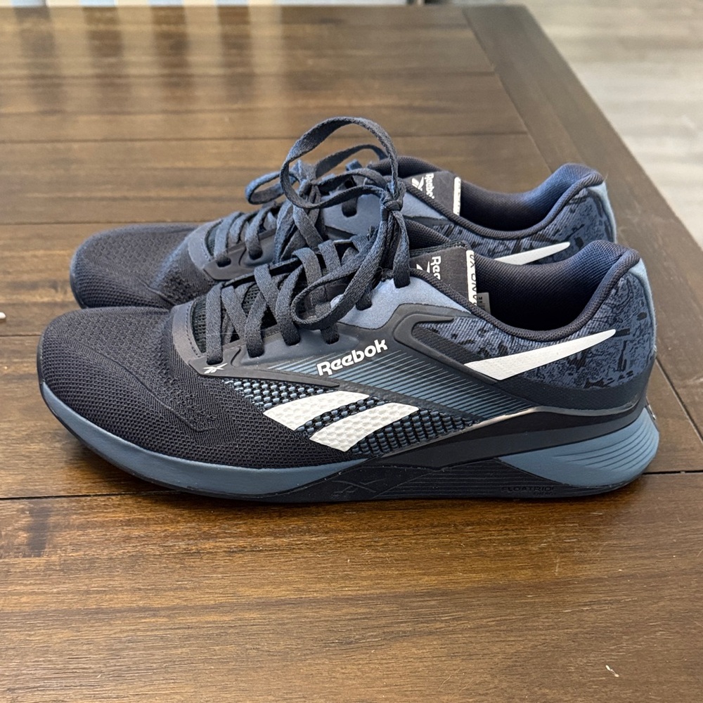 Reebok Nano x4 Blue Sea Obsidian White Athletic Shoes